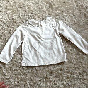 Janie and Jack Peter Pan collar, long sleeve shirt